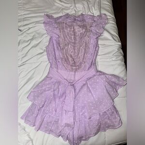 Lavender Romper size Small